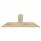 Ekena Millwork Portland Rough Sawn Timber Gable Bracket, Douglas Fir, 48"W x 16"H x 4"D x 6"F, 8/12 Pitch GBW048X16X0406POR00RDF - alternate 1